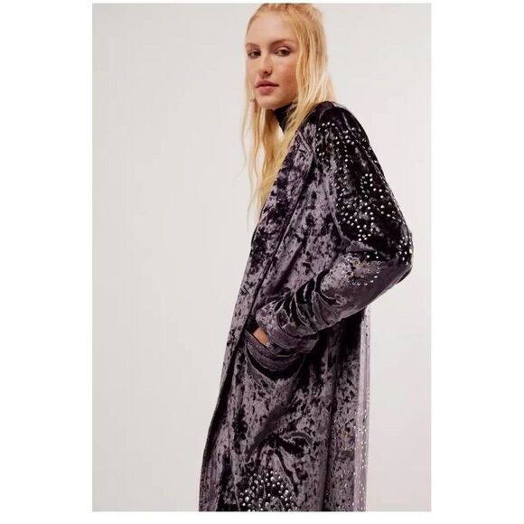 Free People‎ Understated Leather Fortune Duster XS $698 New With Tags - Picture 4 of 13
